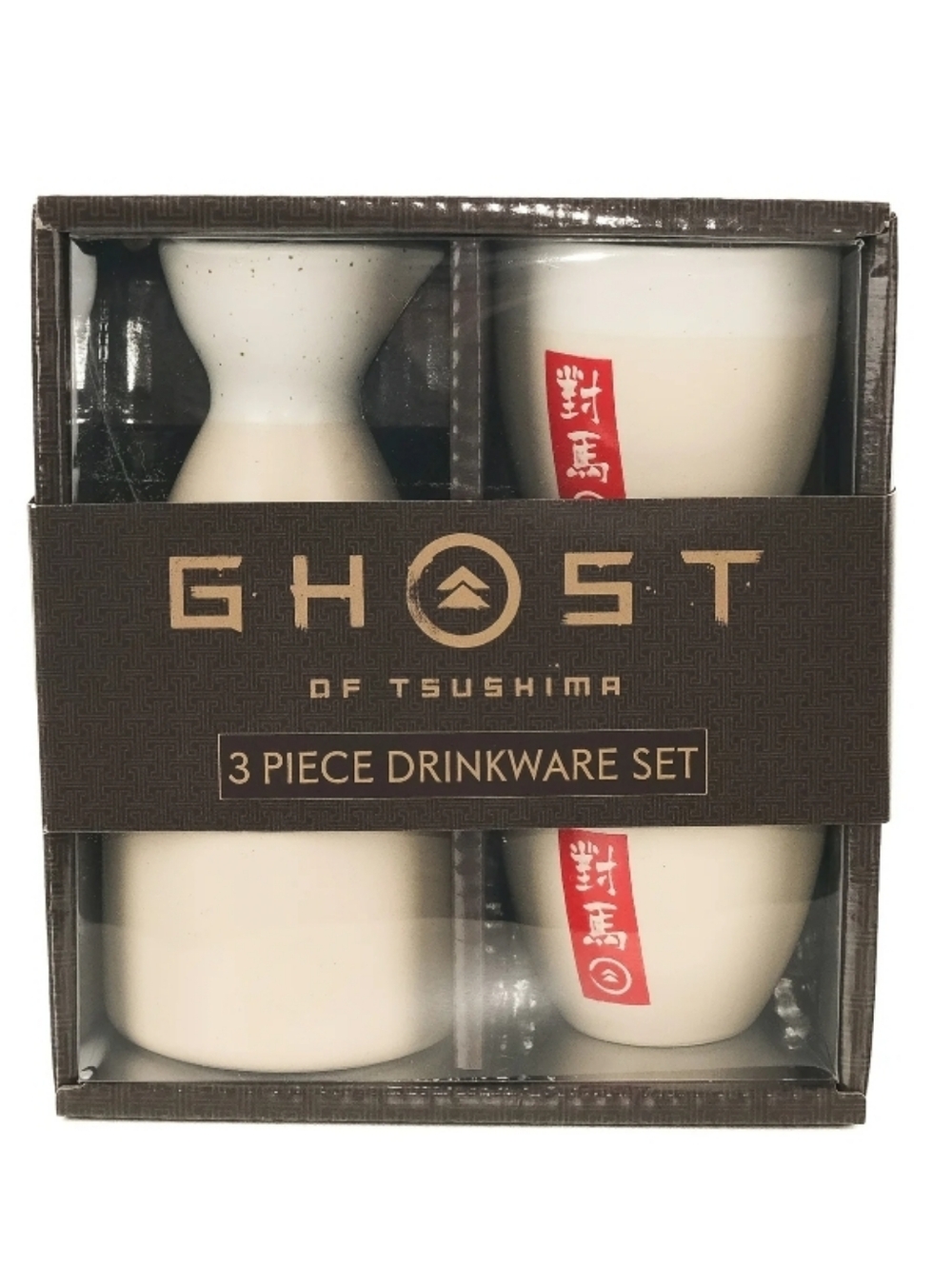 Playstation Mad Engine Ghost of Tsushima 3-Piece Ceramic Sake Drinkware Set